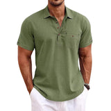 Lniana koszulka polo