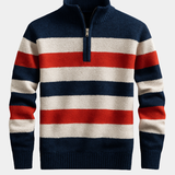 Men's Knit Pullover with Zip