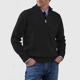 Elegancki Sweter Męski z Półzamkiem