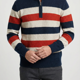 Men's Knit Pullover with Zip