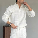 Wavy Half-Zip Jumper
